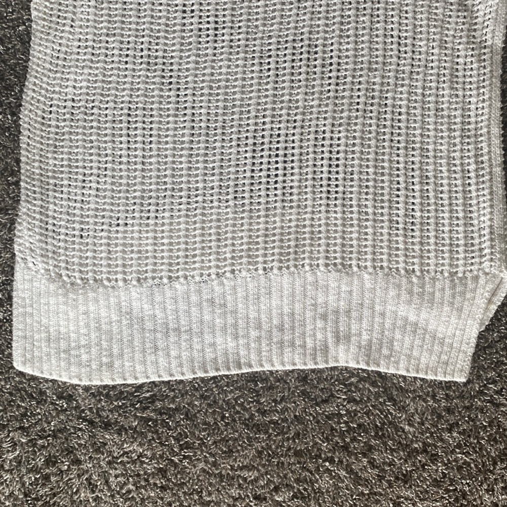 Madewell White Crochet Knit Open Lattice Long Sleeve Sweater, Women’s S - Picture 15 of 16